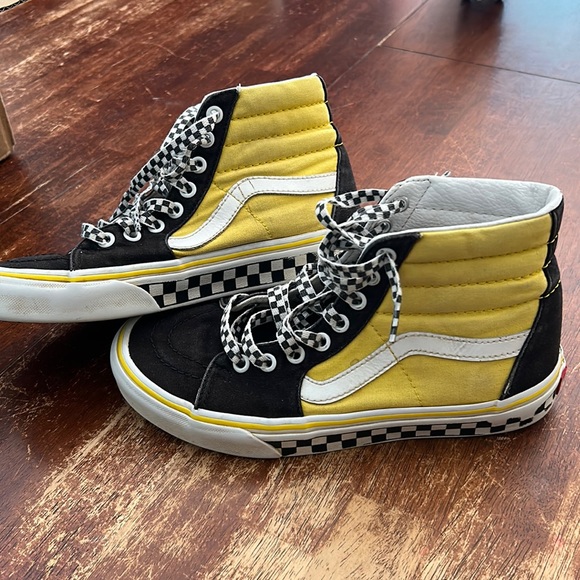yellow checkered vans - Picture 2 of 7